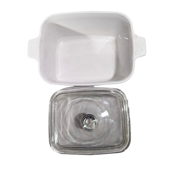 Retro Corning Ware Blue Cornflower Casserole Dish 1.5 Quart P-4-B Pyrex P-4-C - Picture 5 of 7